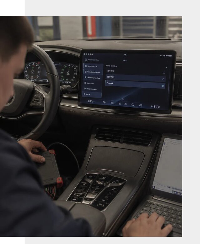 Русификация автомобиля BYD HAN для эксплуатации в Топках